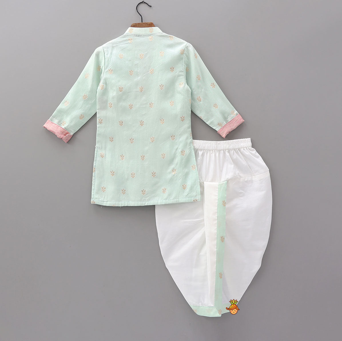 Booti Work Ethnic Kurta And Dhoti