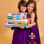 Vibrant Mirror Work Kurta With Pyjama twinning model image 4