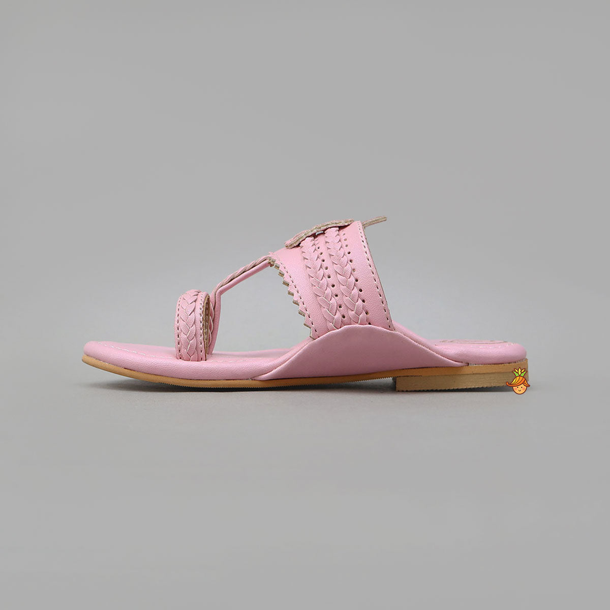 Intricately Braided Kolhapuri Flats
