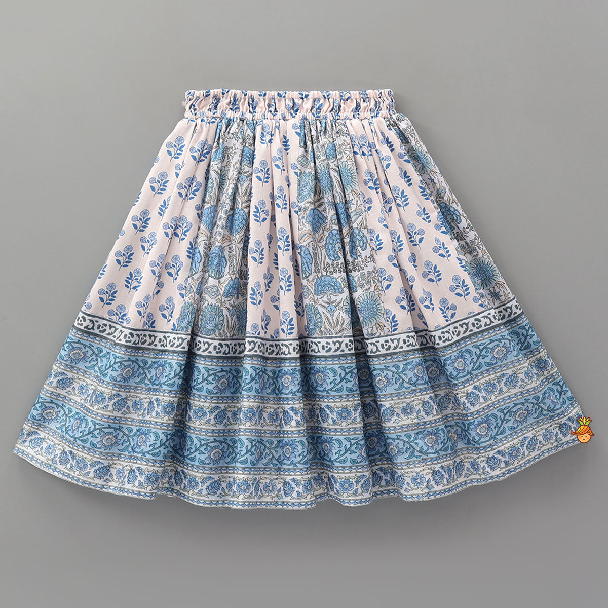 Tie Up Strap Floral Printed Crop Top And Lehenga