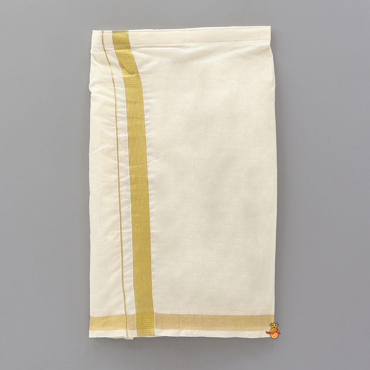 Tree Printed Thread Work Kurta With Mundu