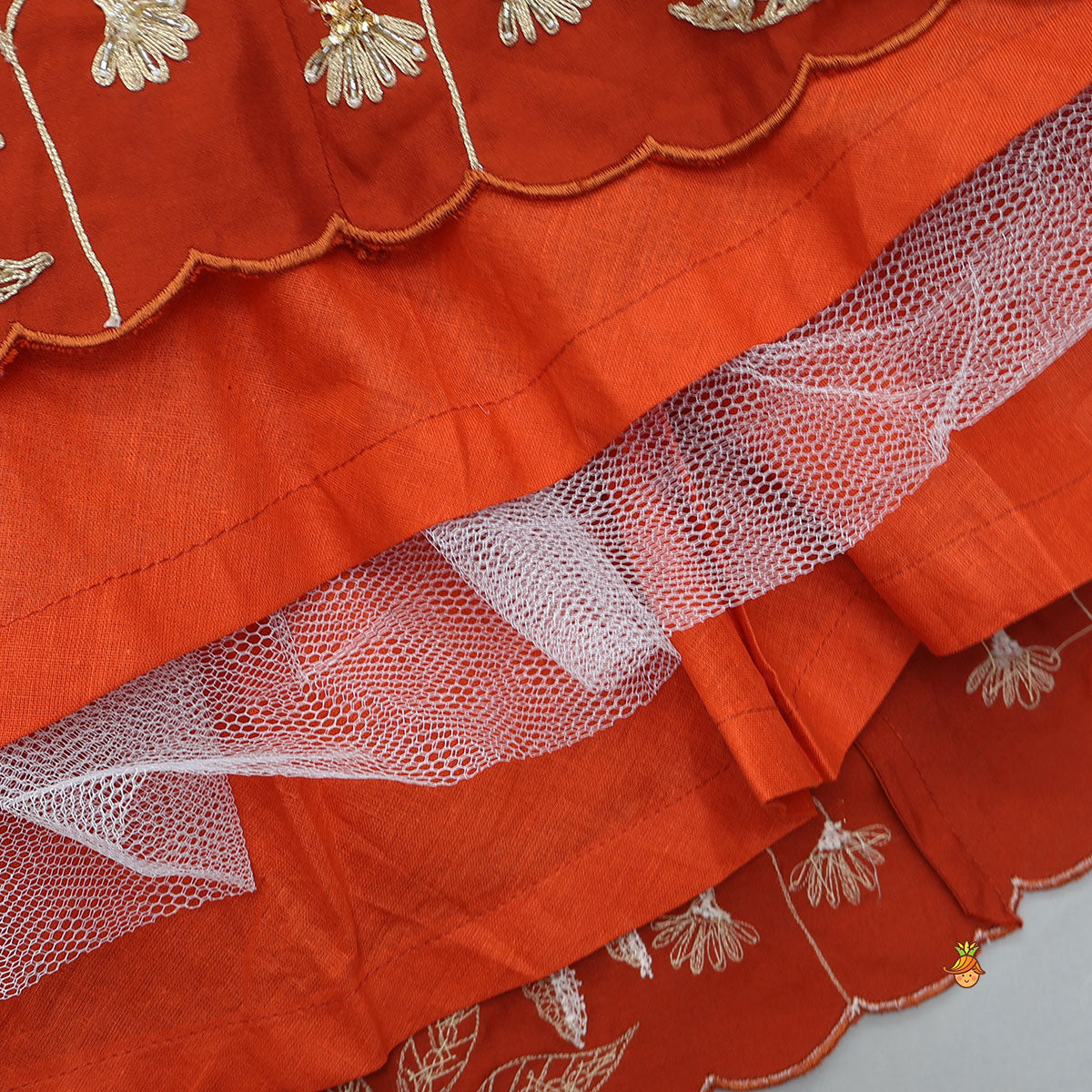 Exquisite Pleated Top With Lehenga And Dupatta