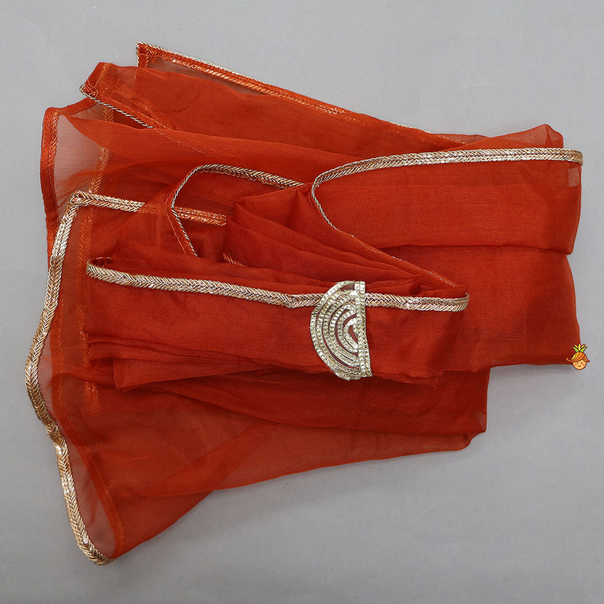 Exquisite Pleated Top With Lehenga And Dupatta