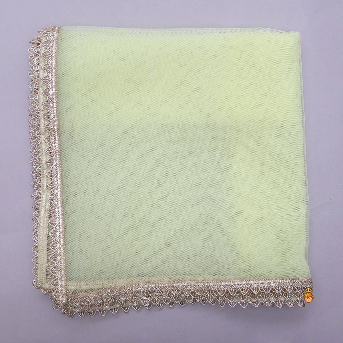 Radiant Green Cutdana Embroidered Top And Ghagra With Dupatta