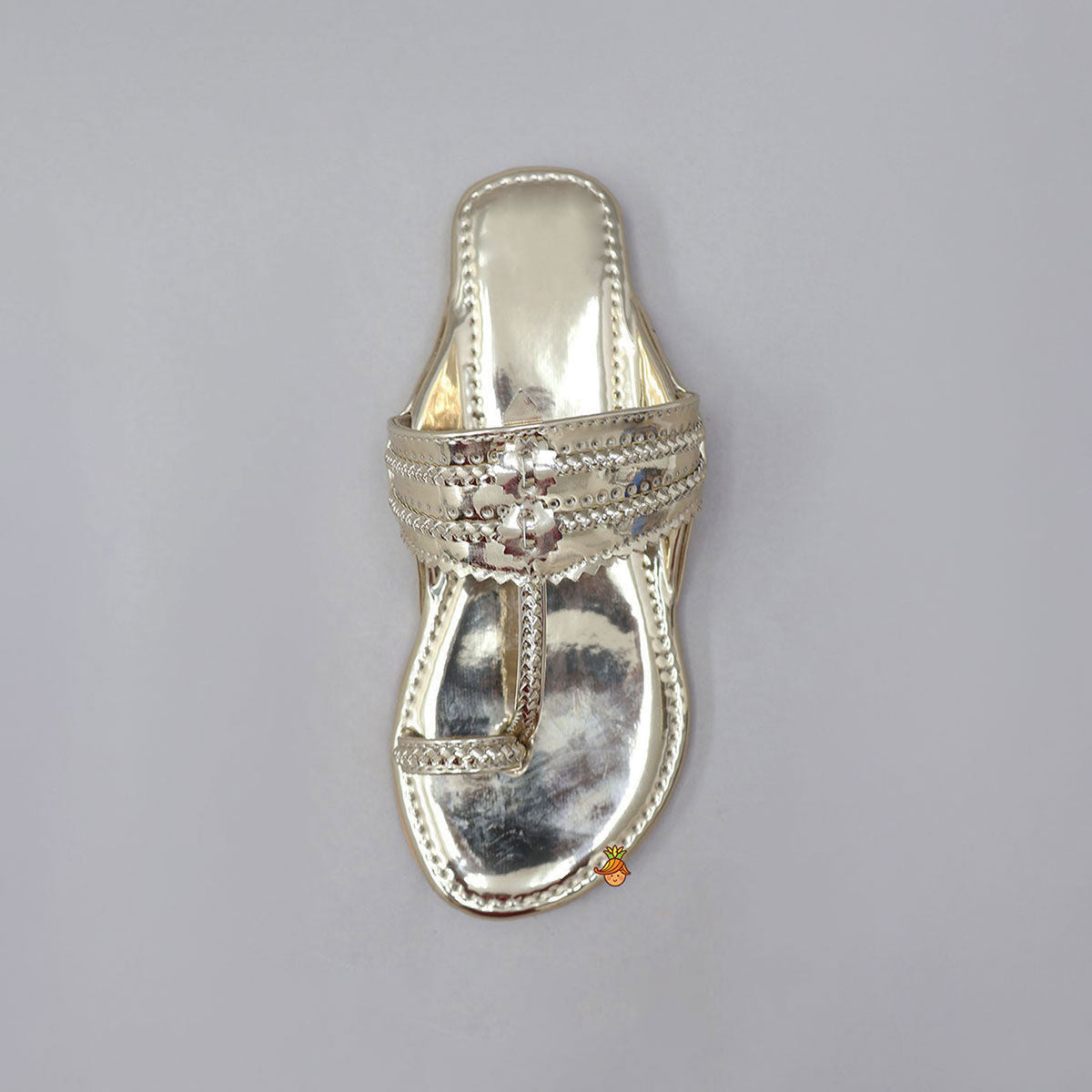 Shiny Braided Kolhapuri Flats