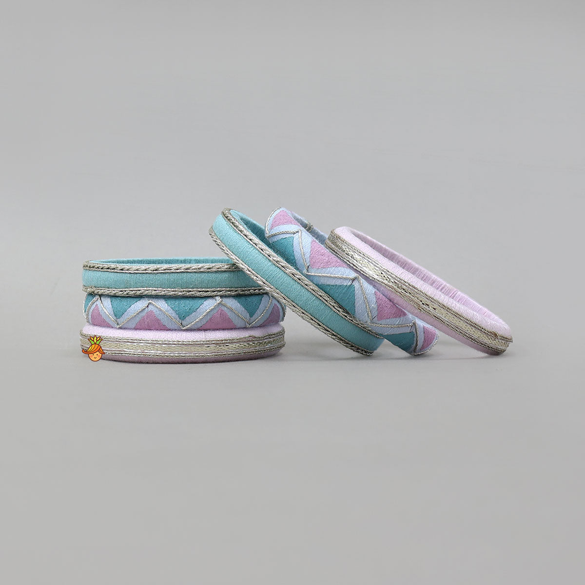 Handmade Geometric Pattern Thread Bangles