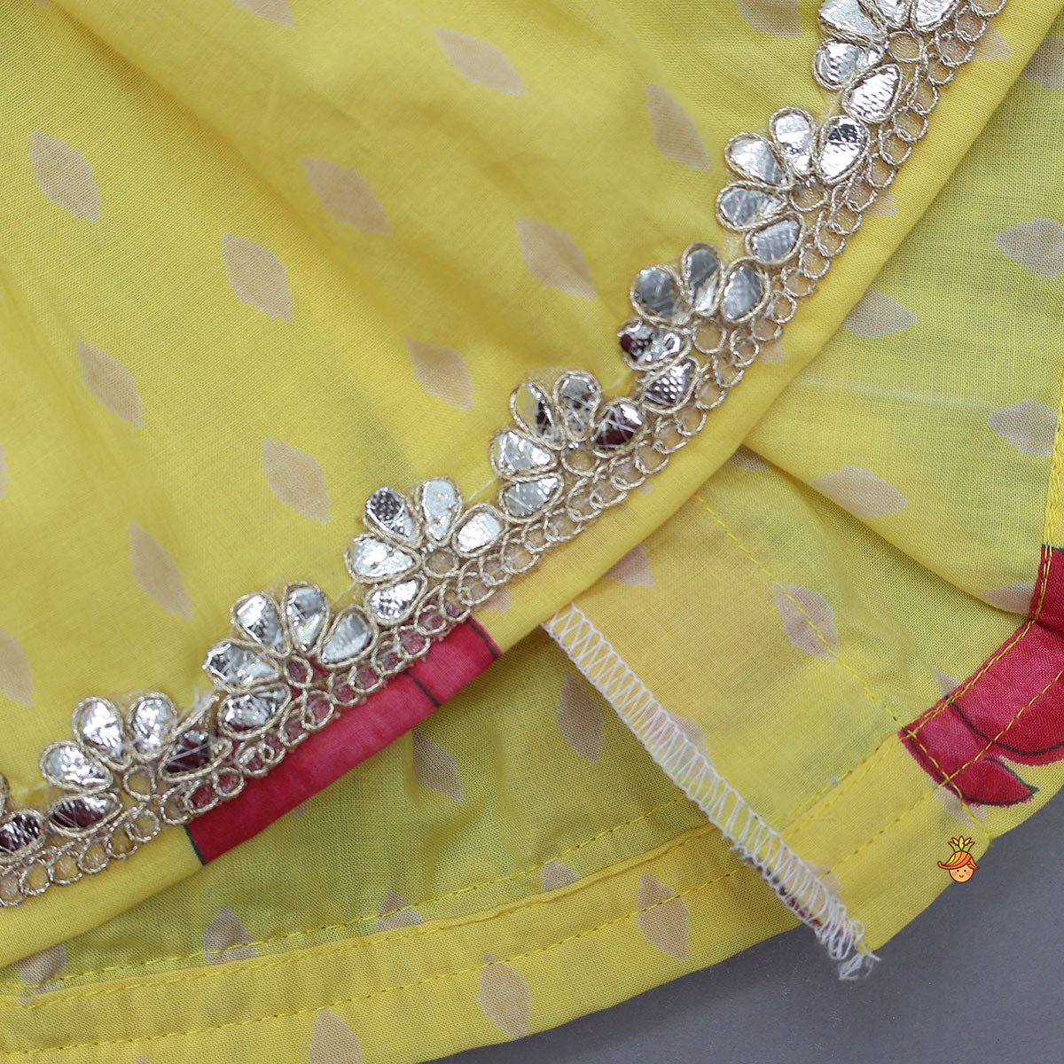Vibrant Floral Strappy Peplum Top With Sharara And Dupatta