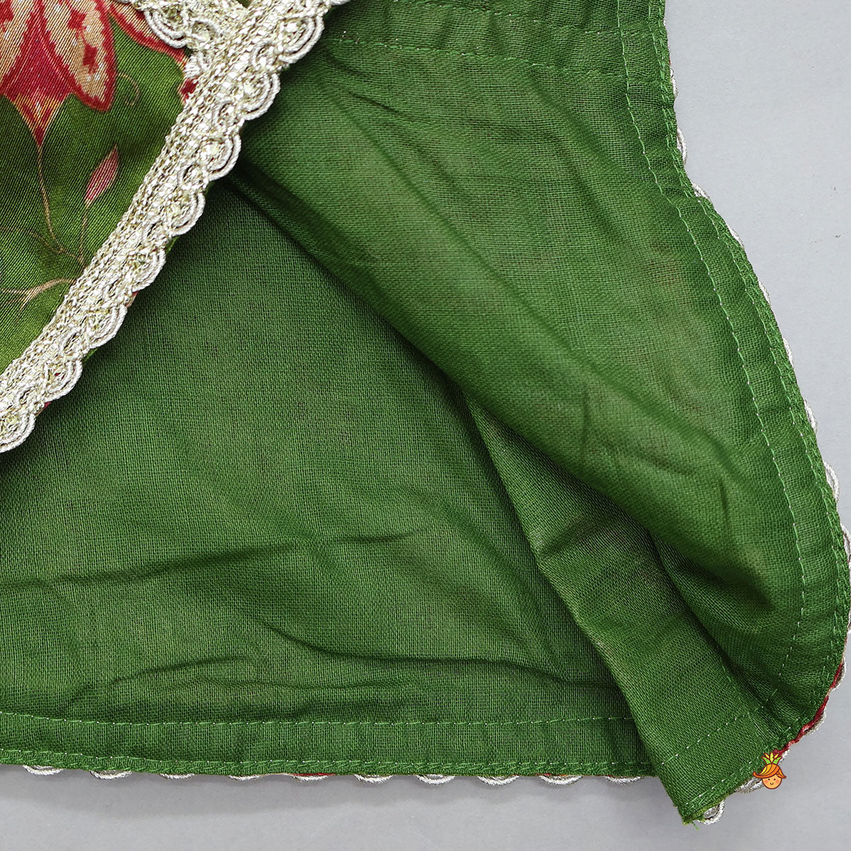 Elegant Floral Printed A-Line Kurti And Palazzo