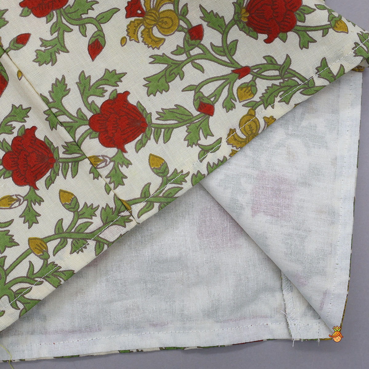Floral Heritage Print Kurta And Jacket With Pyjama