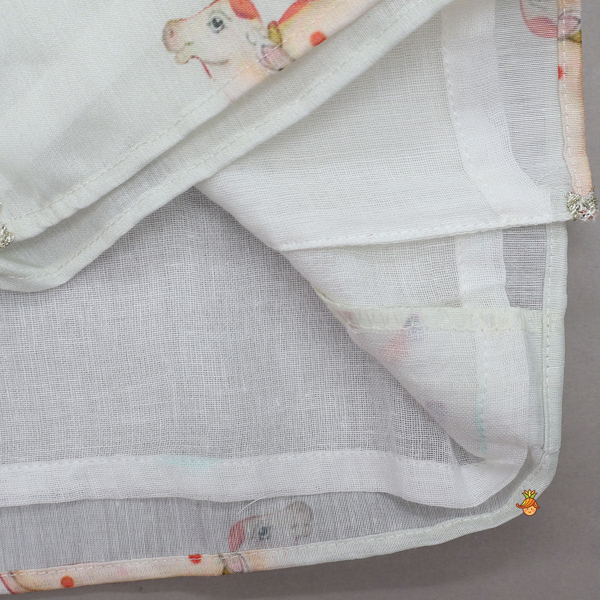 Mirror Embellished Angarkha Style Kurta With Dhoti