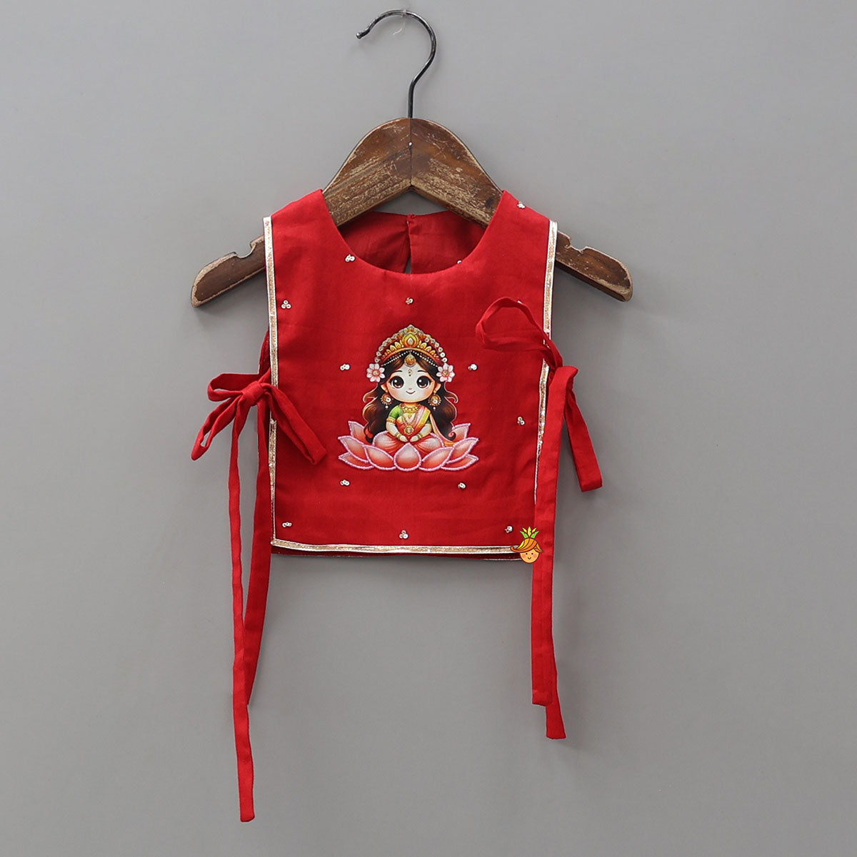 Traditional Overlay Kurti With Headband