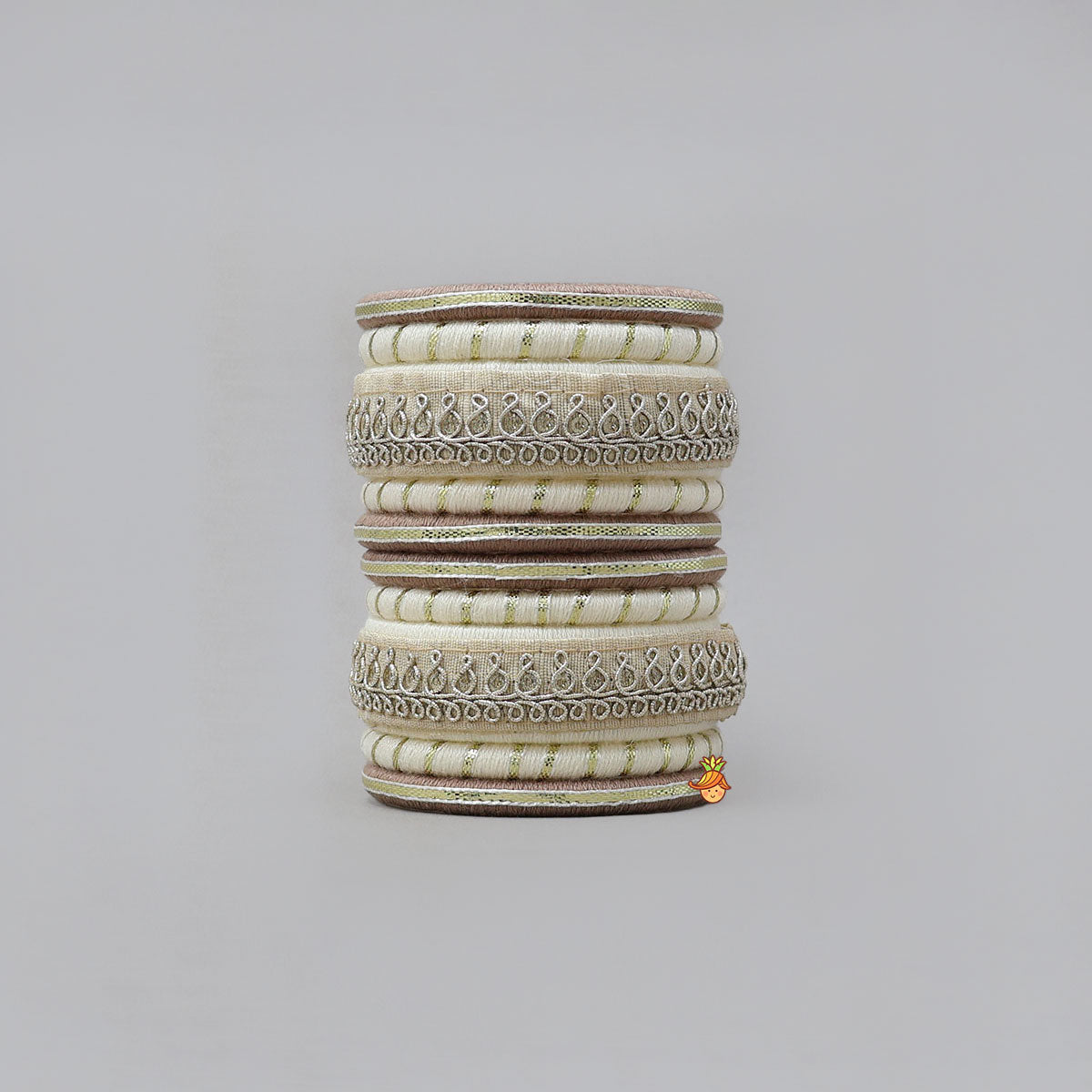 Thread-Wrapped Bangles With Lace Detailing
