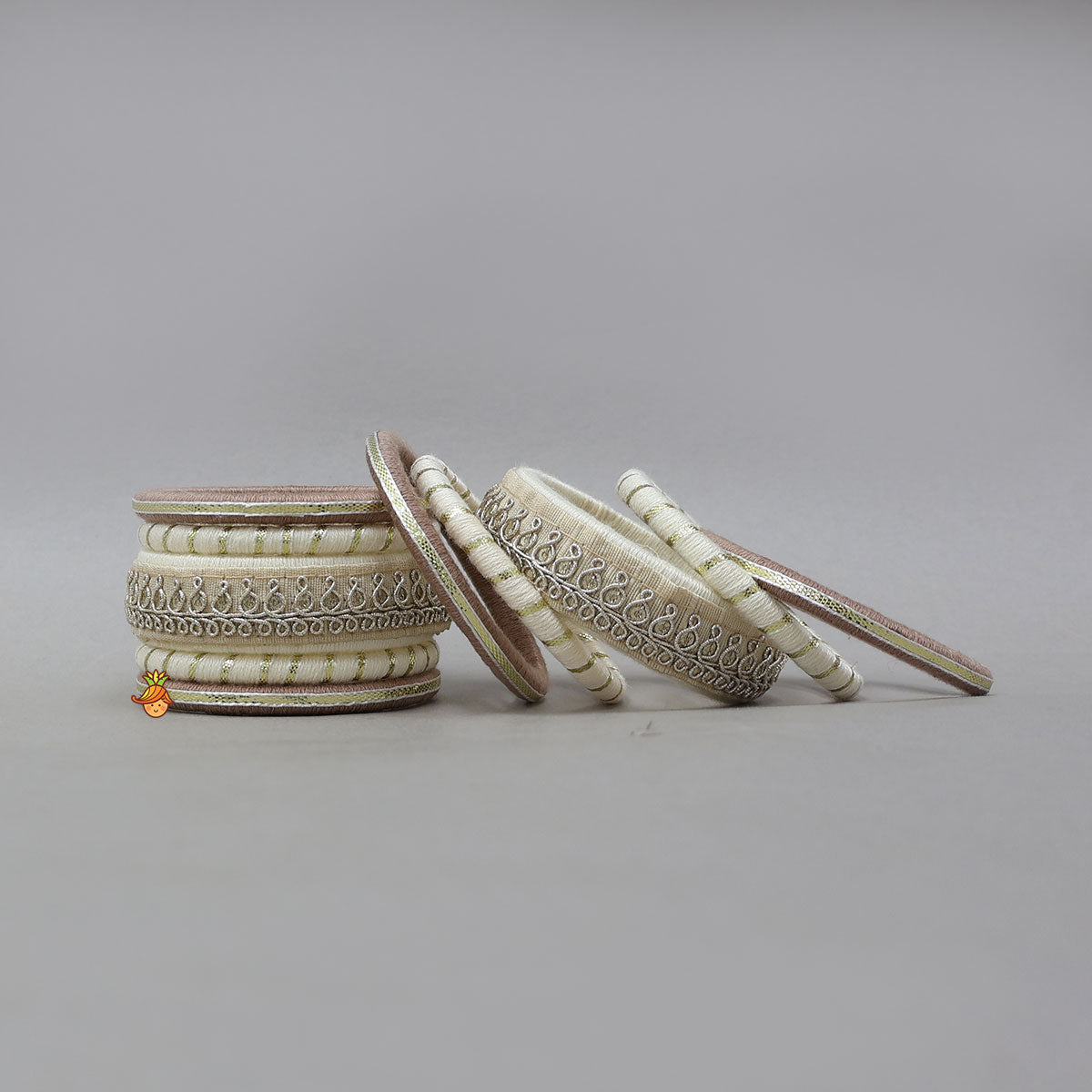 Thread-Wrapped Bangles With Lace Detailing