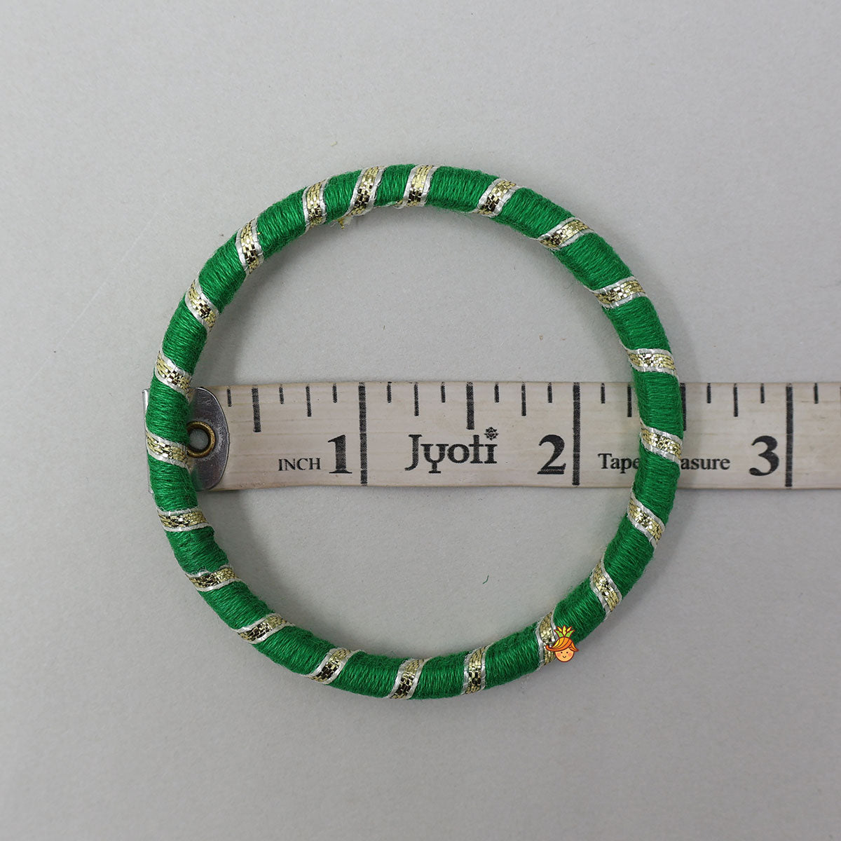 Thread-Wrapped Lace Work Bangles