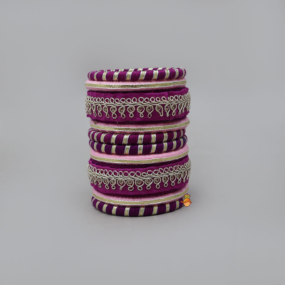 Thread-Wrapped Bangles With Gota Lace Detailing