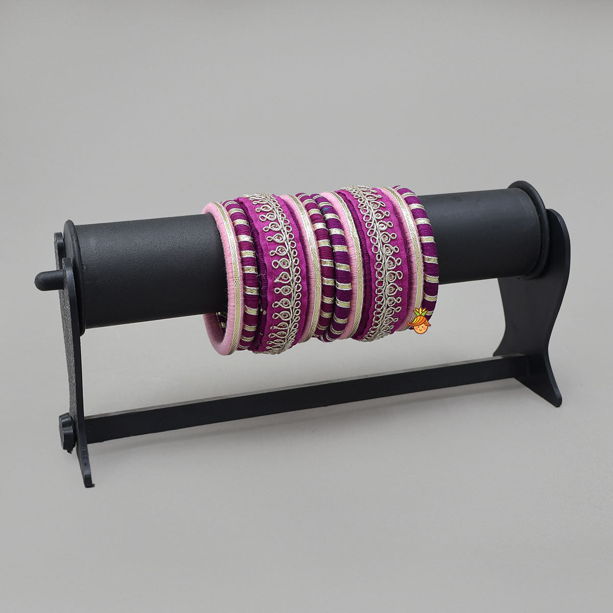 Thread-Wrapped Bangles With Gota Lace Detailing