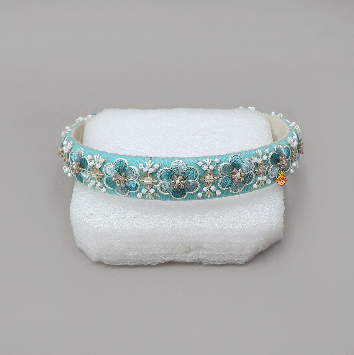 Floral Embroidered Sequin Hair Band
