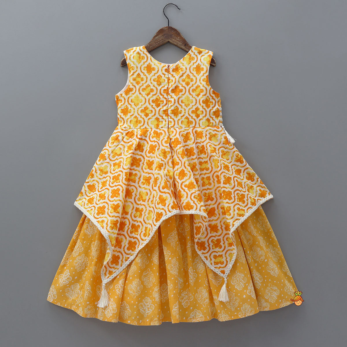 Adorable Printed Kurti With One-Sided Flap