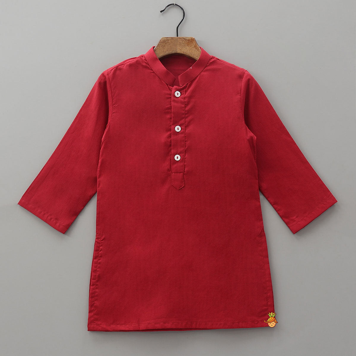 Asymmetric Heart Motif Printed Overlay Kurta With Jacket and Pyjama