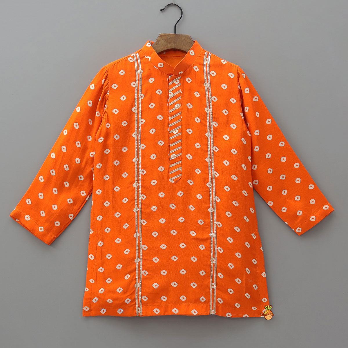 Bright Bandhani Printed Kurta And Churidar