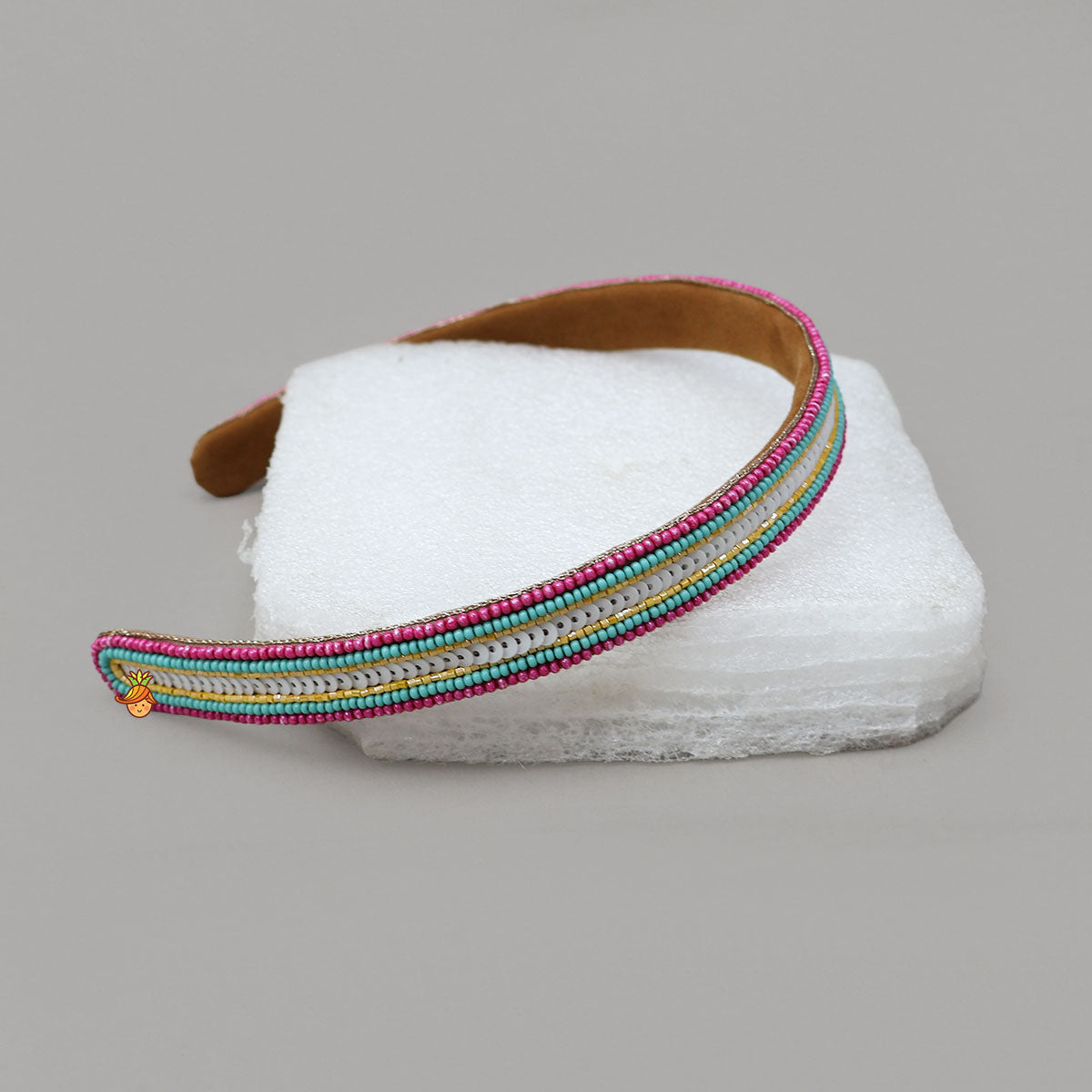 Hand-Embroidered Colourful Hair Band