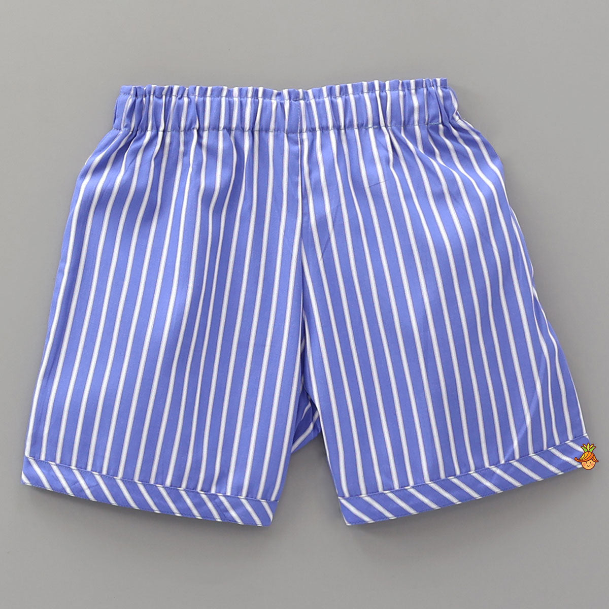 Classic Striped Top And Shorts Sleepwear Set