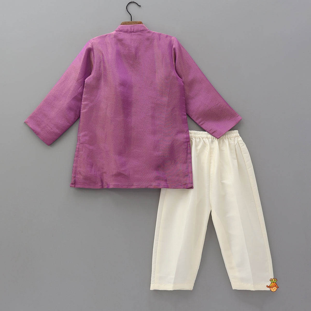 Pineapple Hand Embroidered Kurta With Pyjama