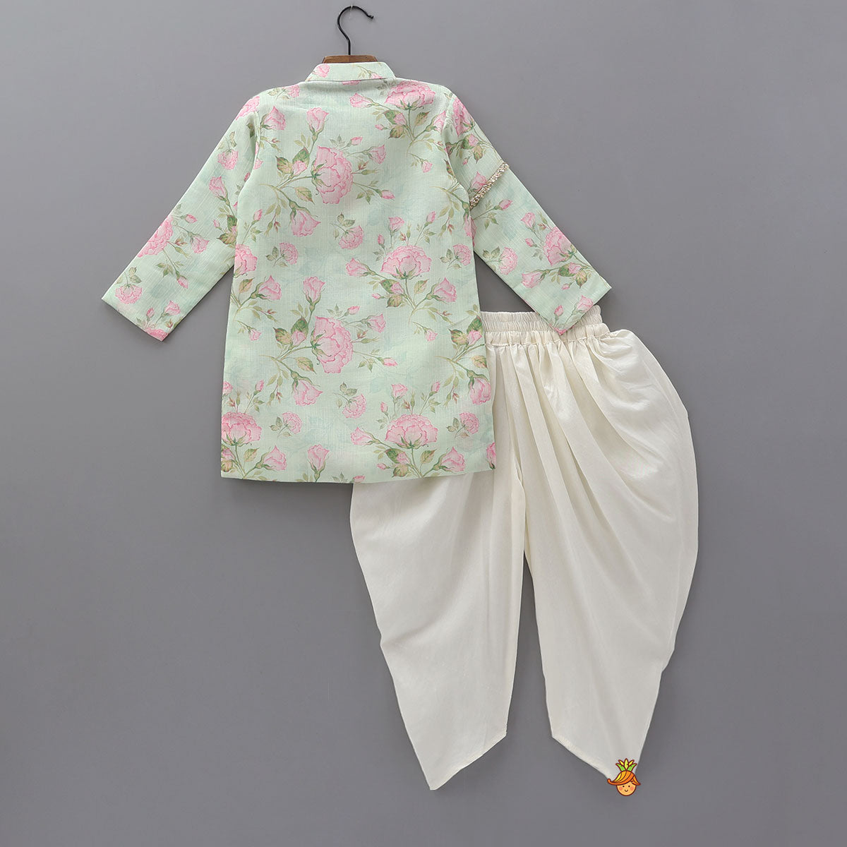 Sequins Lace Work Kurta And Dhoti