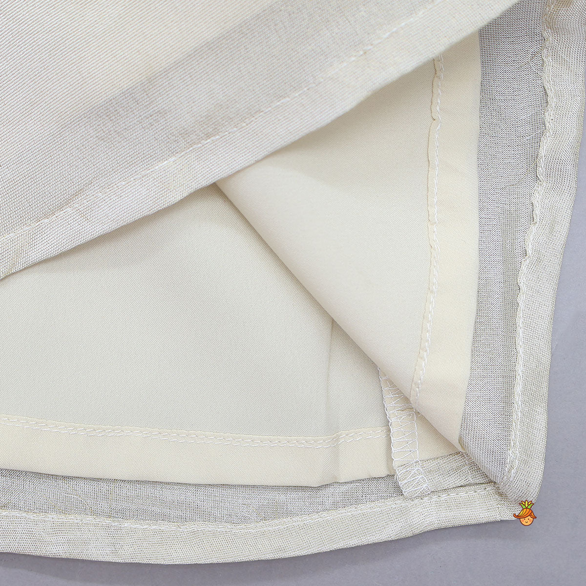 Zari Hand Embroidered Ruffles Kurti With Tulip Dhoti