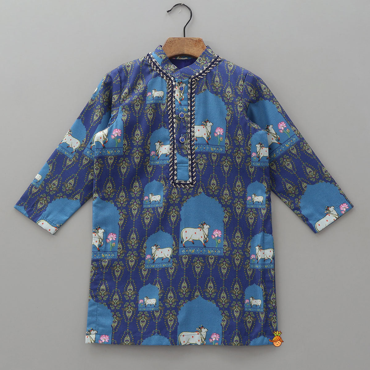 Ethnic Printed Kurta With Pyjama