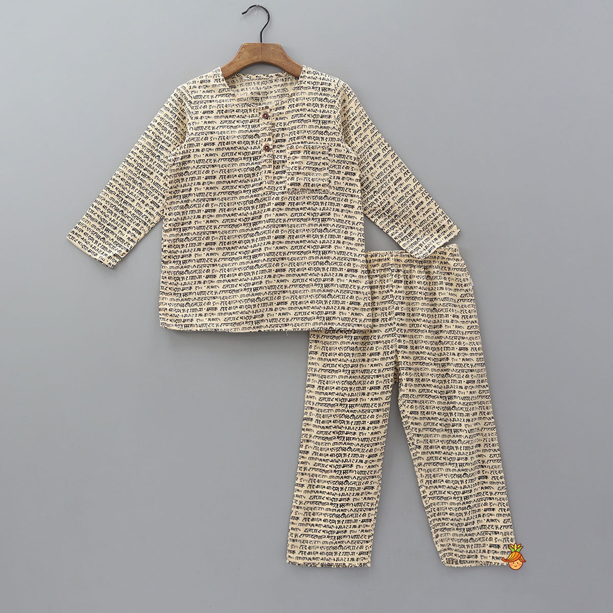 Ethnic Script Print Sleepwear