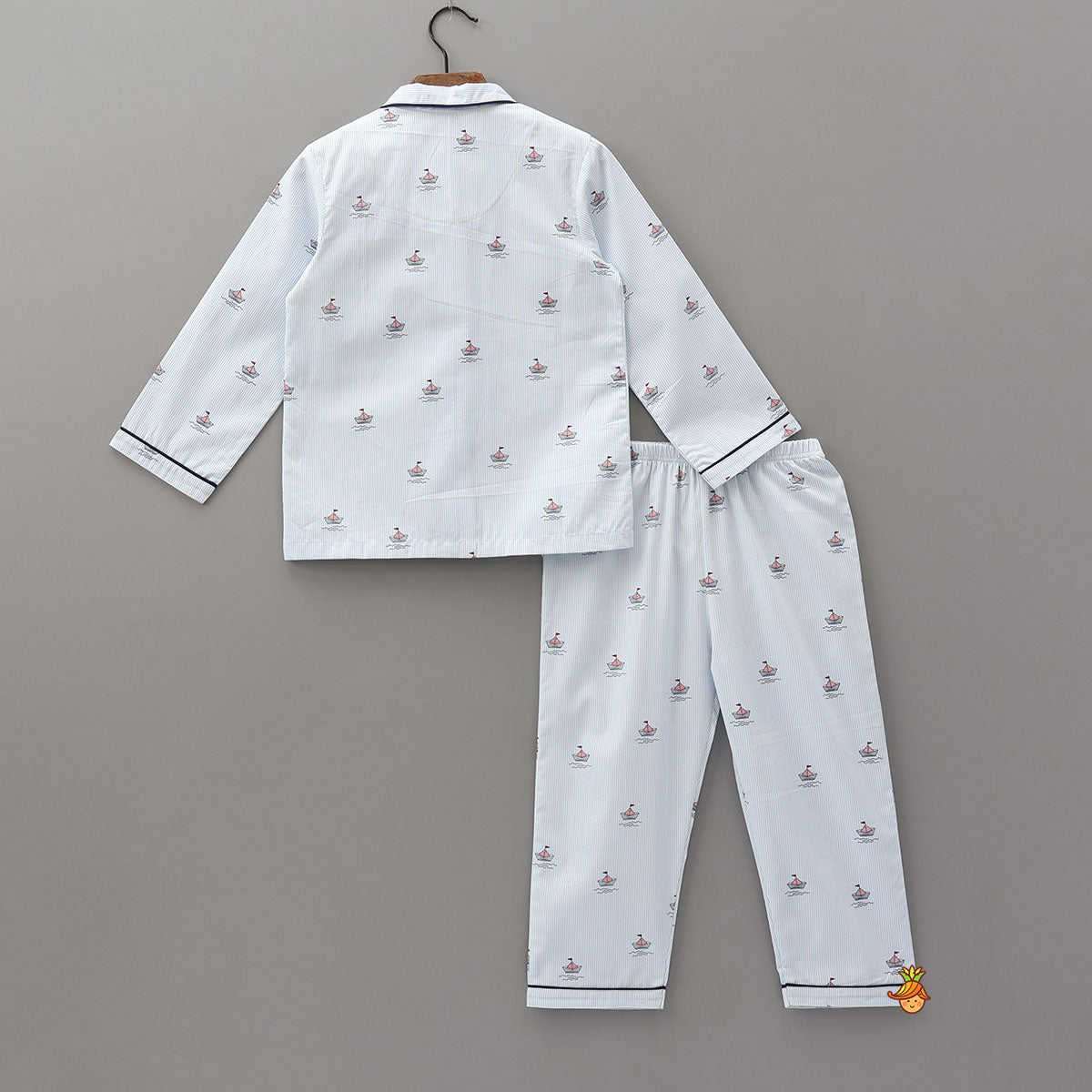 Striped Boat Print Sleepwear