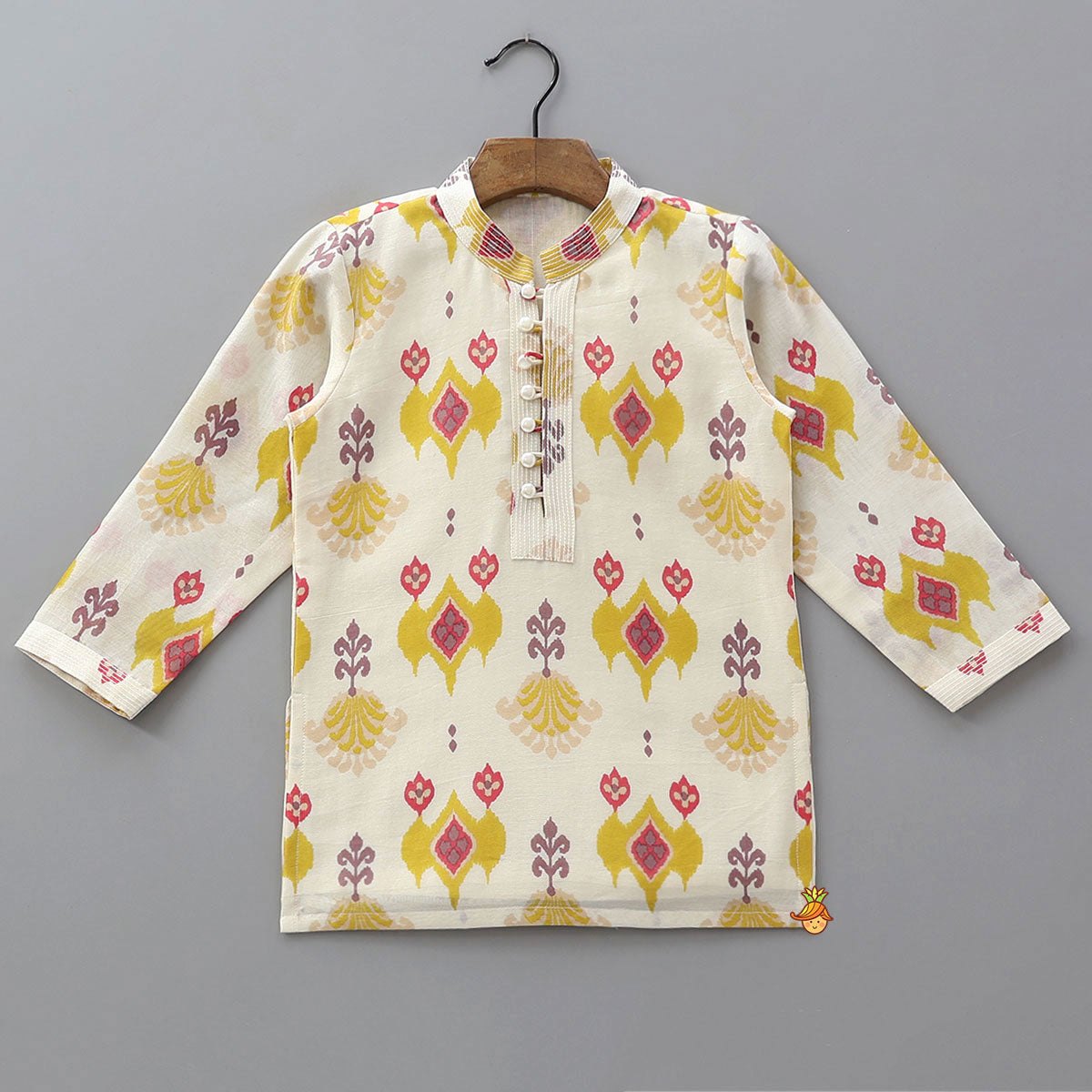 Festive Ikat Inspired Kurta And Pyjama