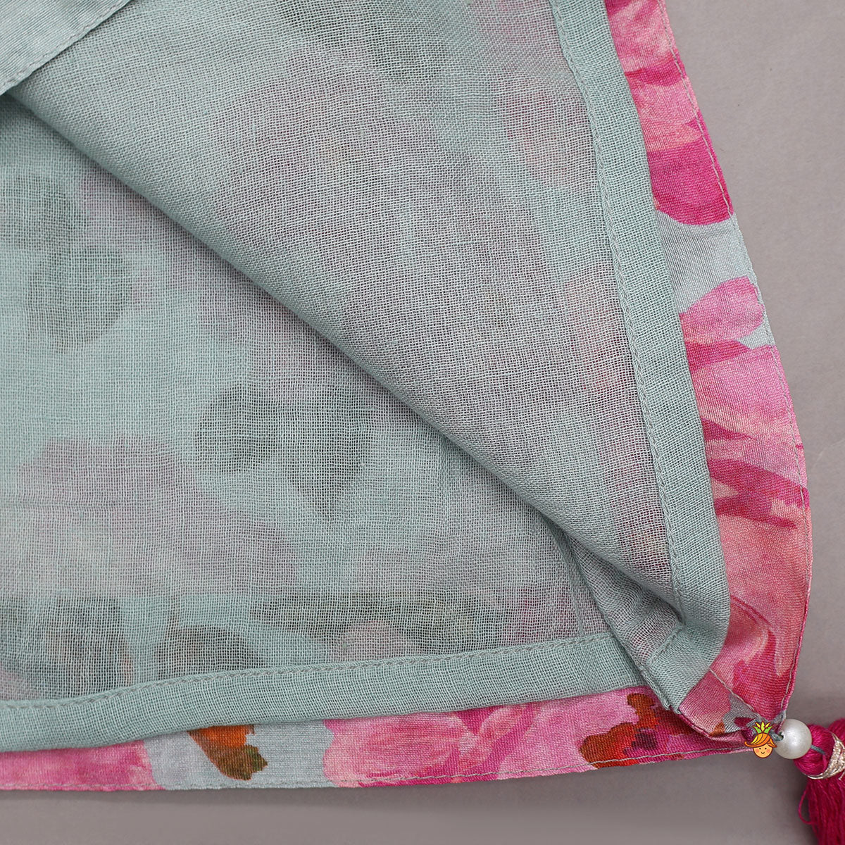 Floral Embroidered Yoke Kurti And Matching Dhoti Pant