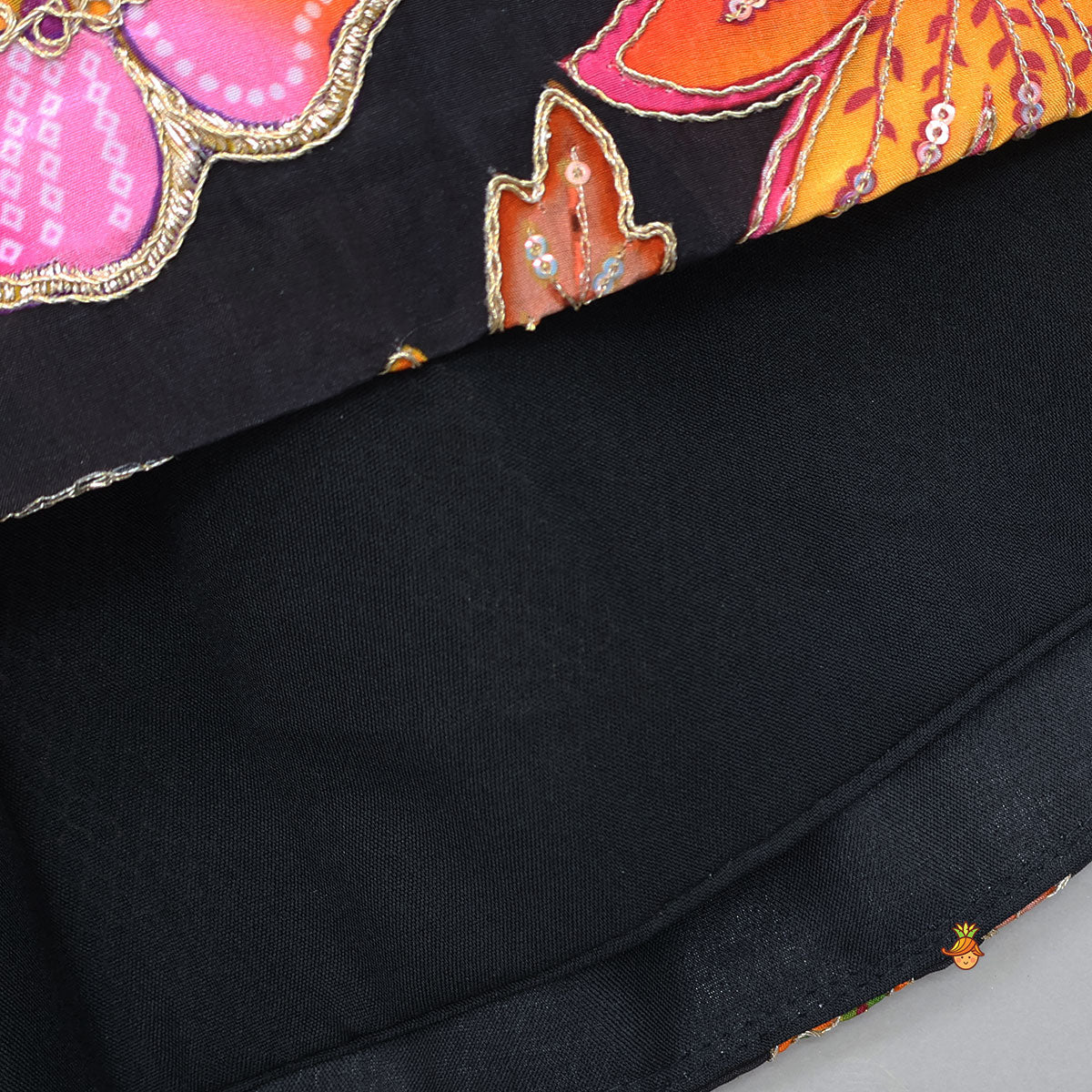 Halter Neck Top With Printed Lehenga