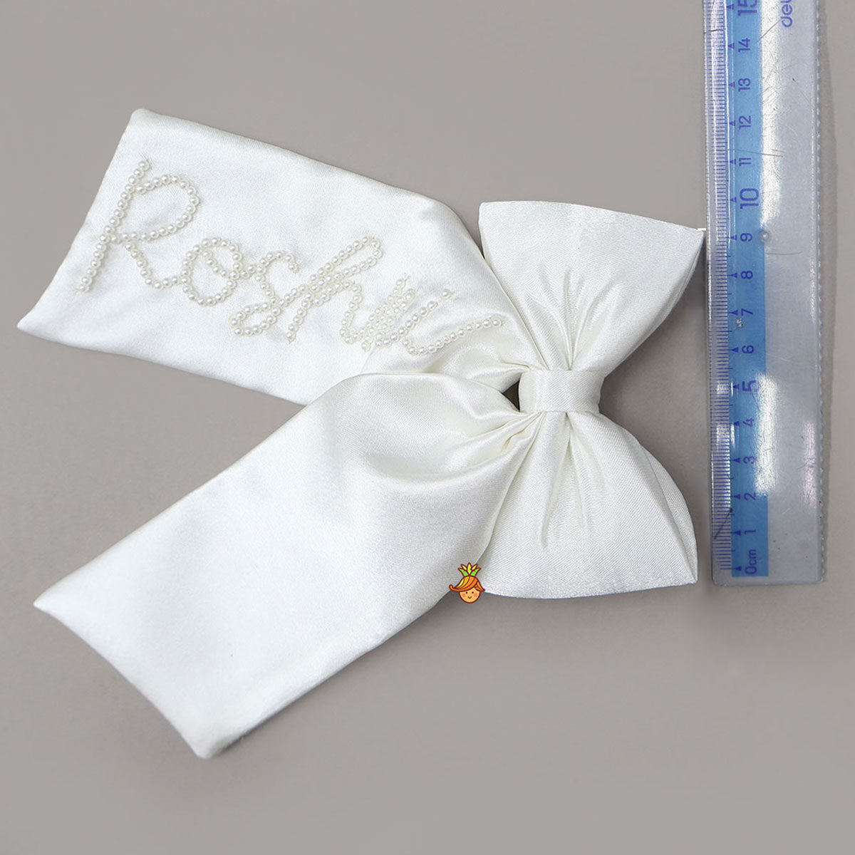 Personalized Name Satin Bow Hair Clip
