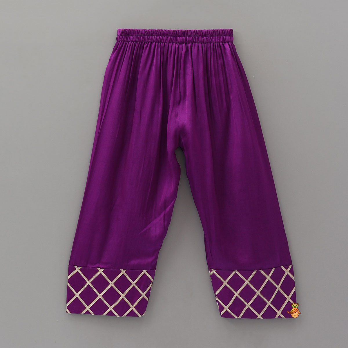 Fringe Detail Kurti With Farshi Salwar And Dupatta