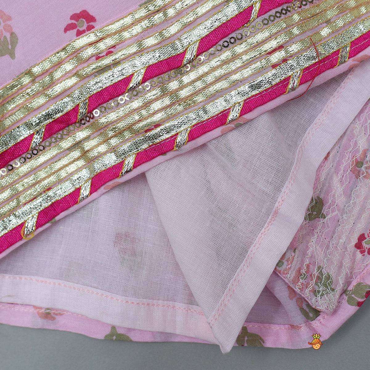 Fringe-Detail Yoke Kurti And Palazzo