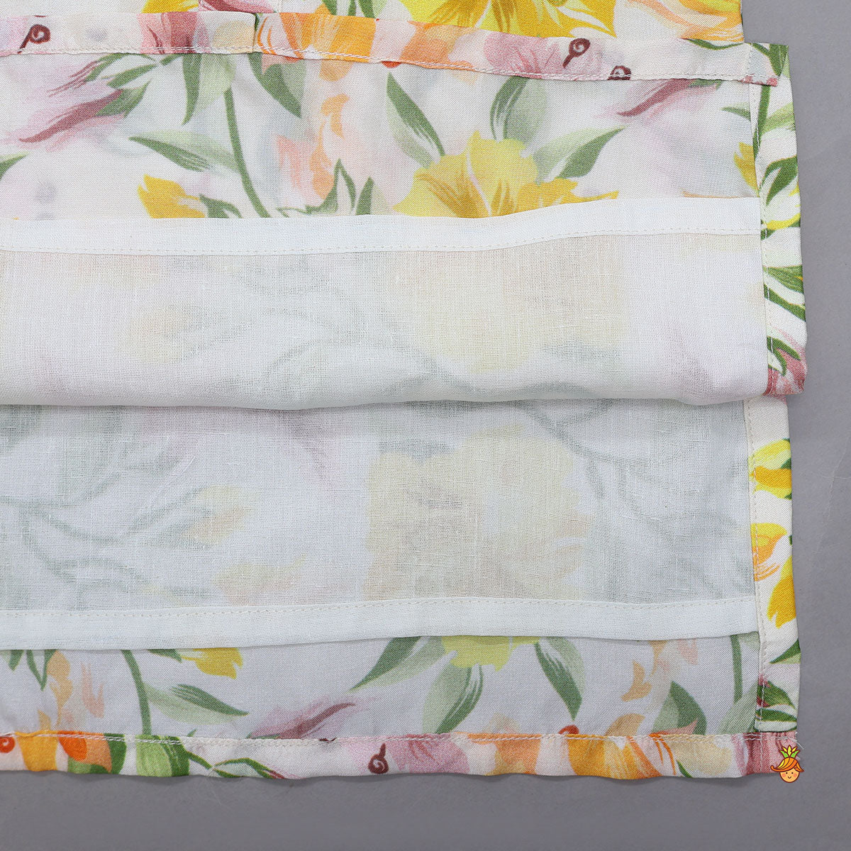 Floral Blossom Kurta With Jacket And Pyjama