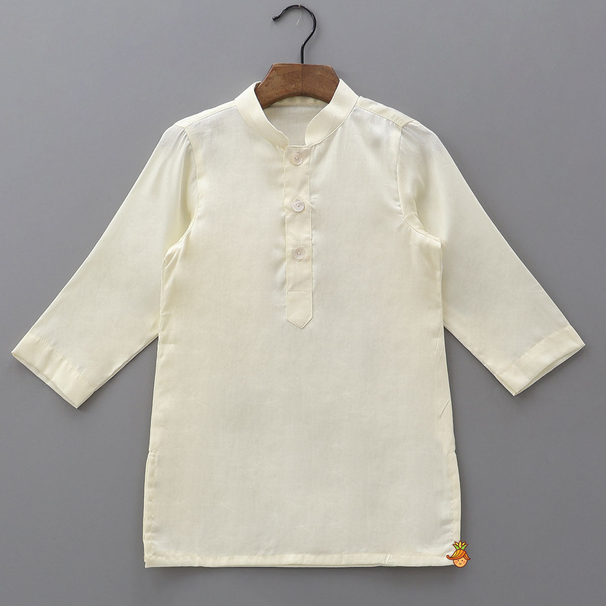 Kurta With Geometric Floral Brocade Jacket And Pyjama