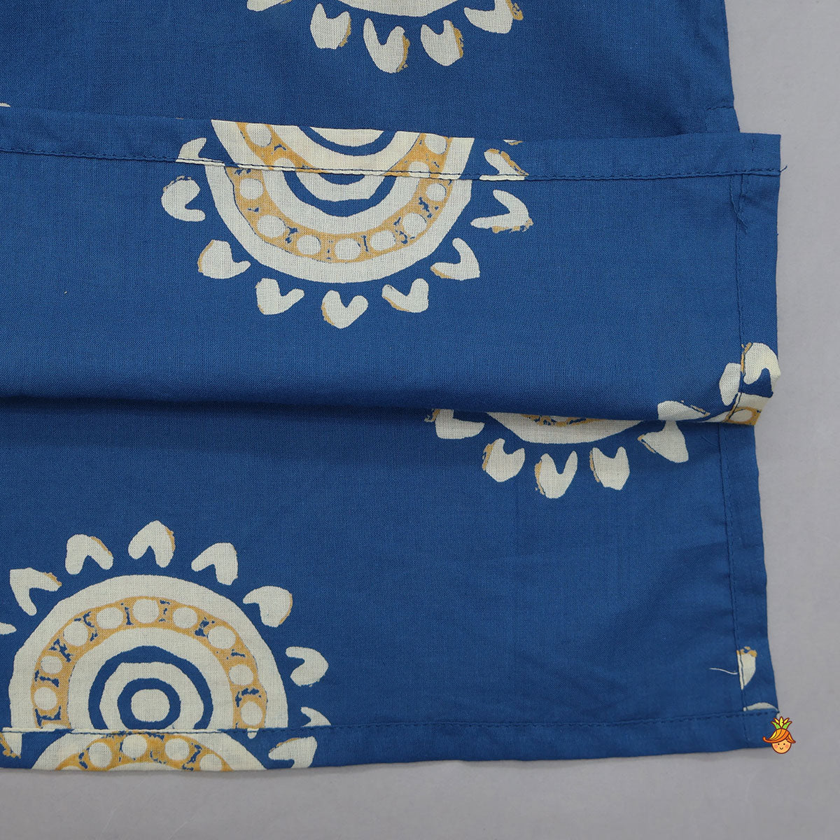 Soft Cotton Printed Ethnic Kurta With Open Jacket And Pyjama