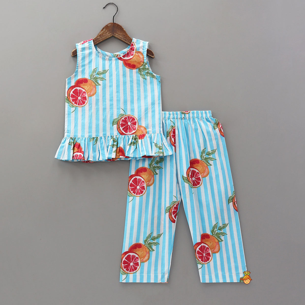 Ruffle Hem Sleeveless Top And Pant