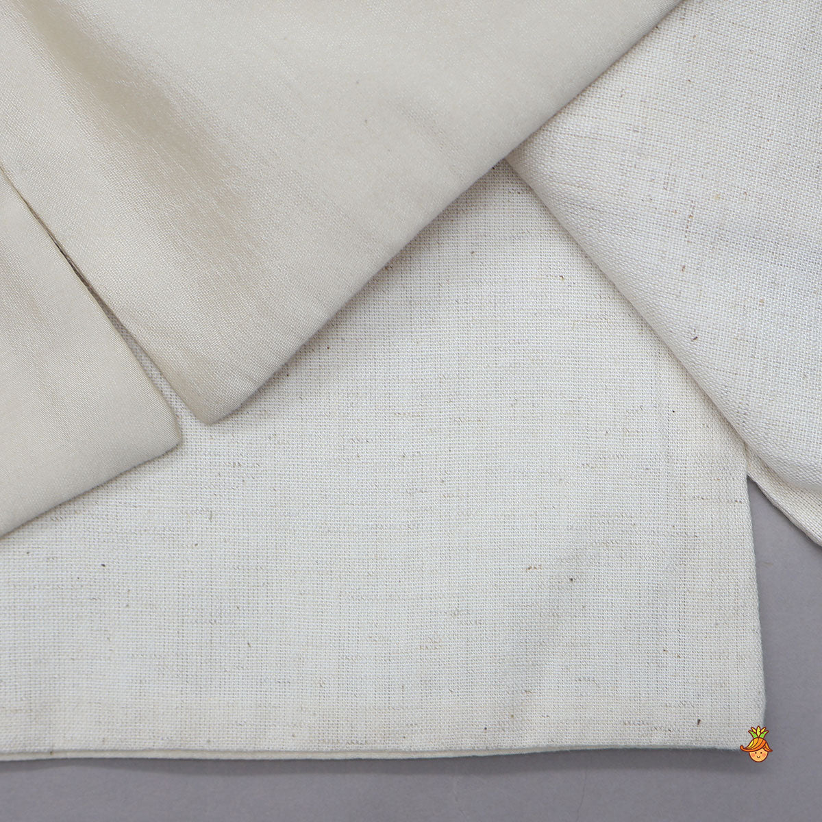 Ethnic Kurta With Contrasting Pocket Square Jacket And Pyjama