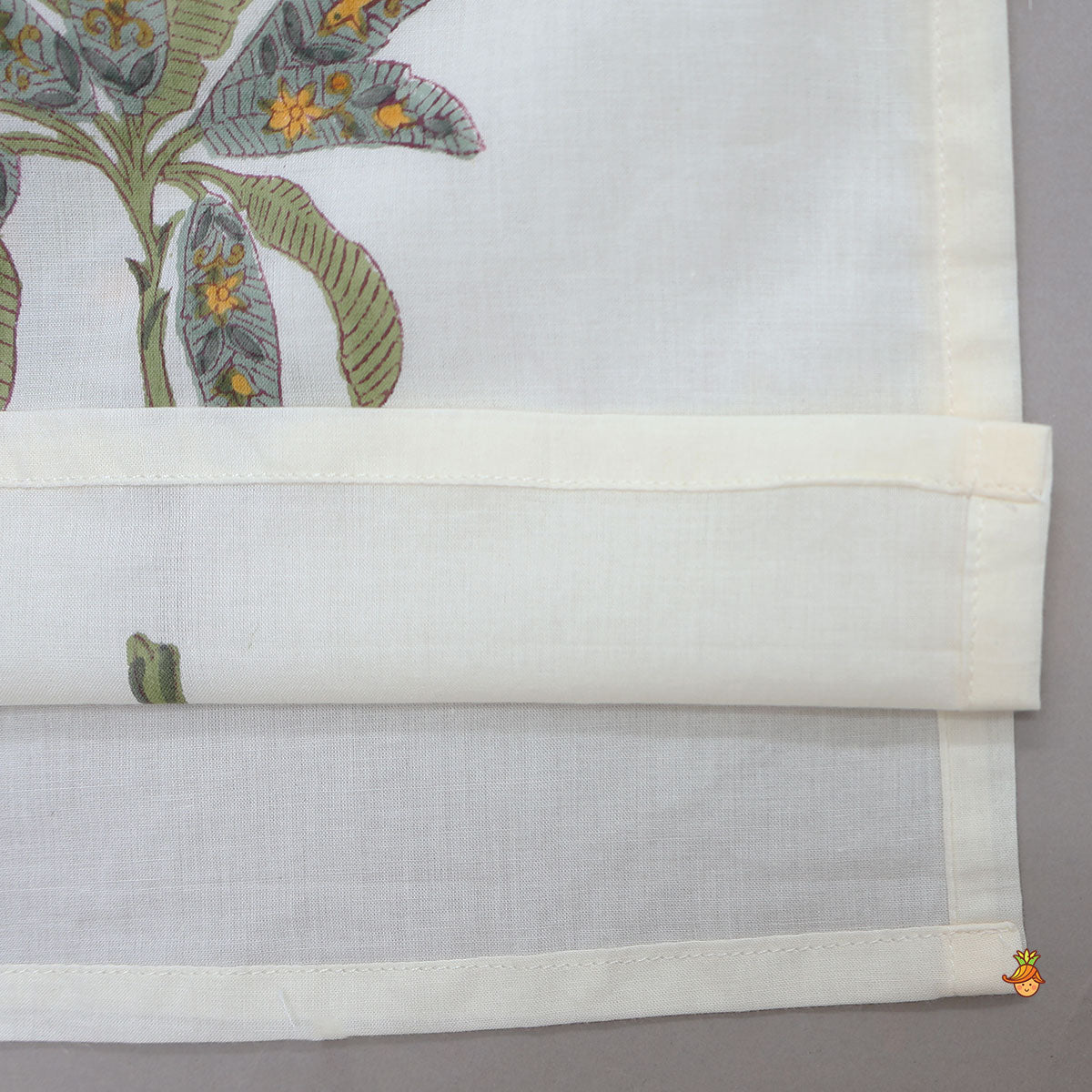 Floral Hand Block Printed Kurta With Jacket And Dhoti