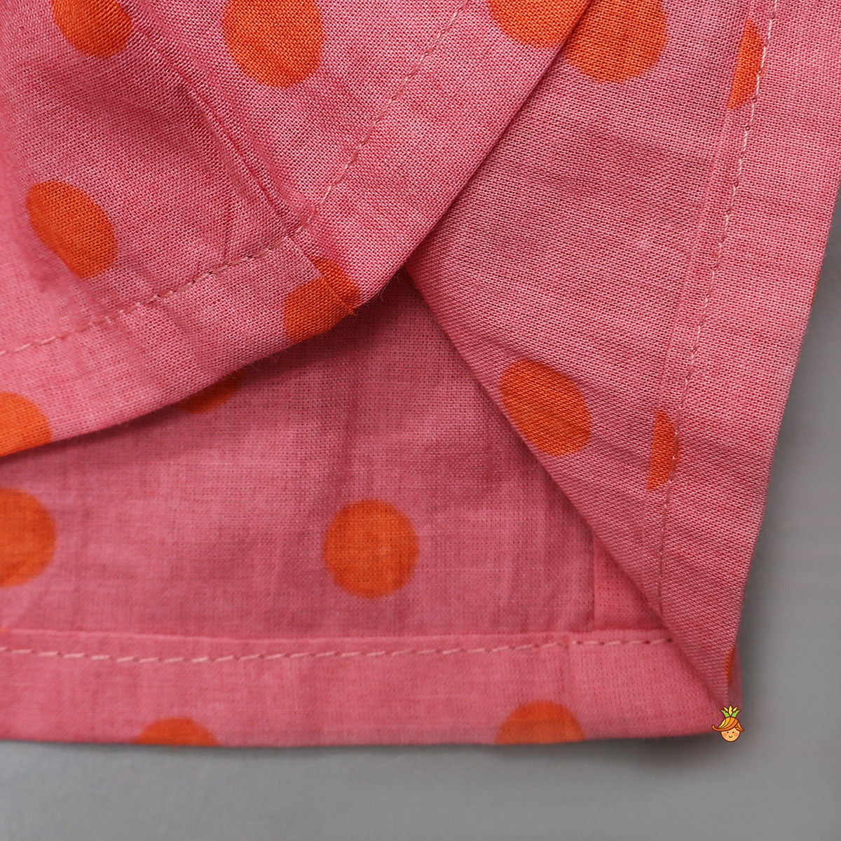 Shirt Style Top And Pant With Attached Dupatta And Hair Band