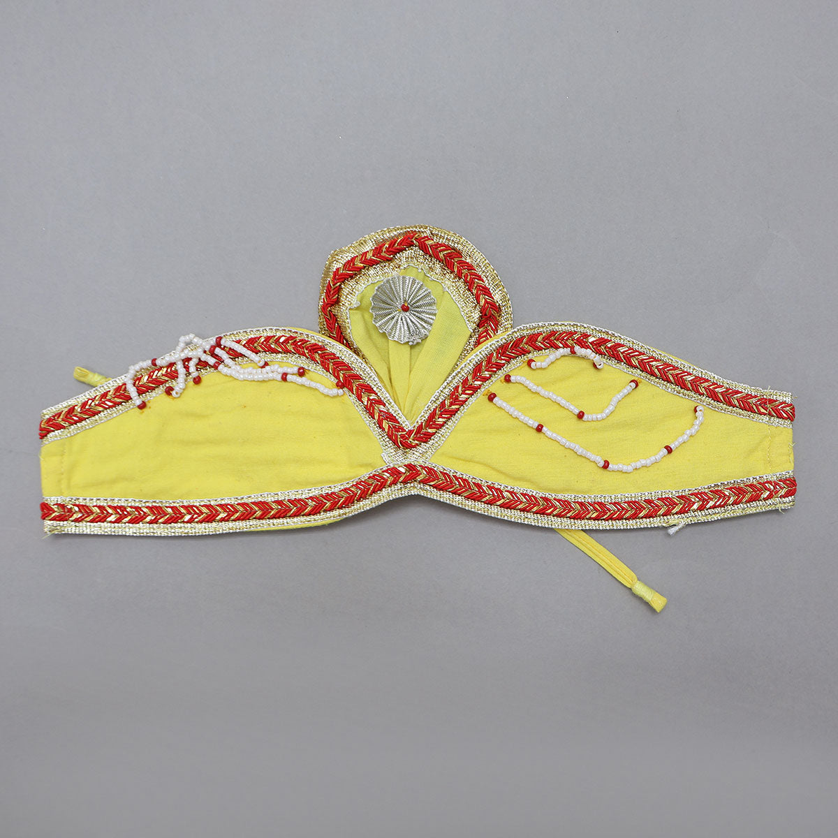 Festive Dhoti Set With Matching Stole And Mukut