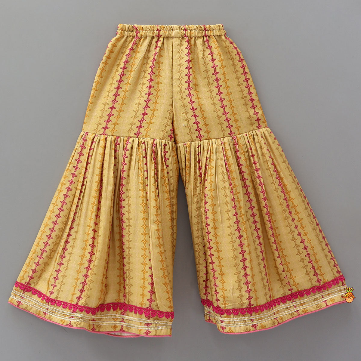 A-Line Kurti And Matching Sharara With Dupatta