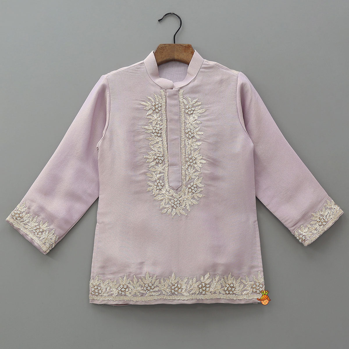 Floral Embroidered Kurta With Pyjama