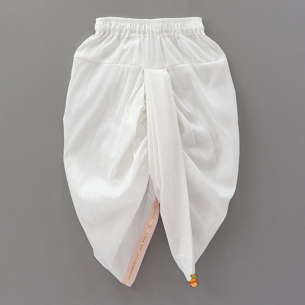 Krishna Applique Kurta And Gota Lace Detailed Dhoti