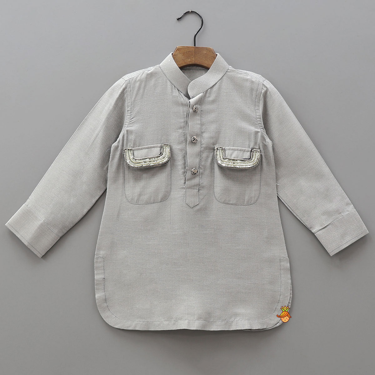 Curved Hem Kurta And Salwar